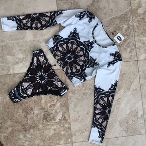 Two piece bathing suit